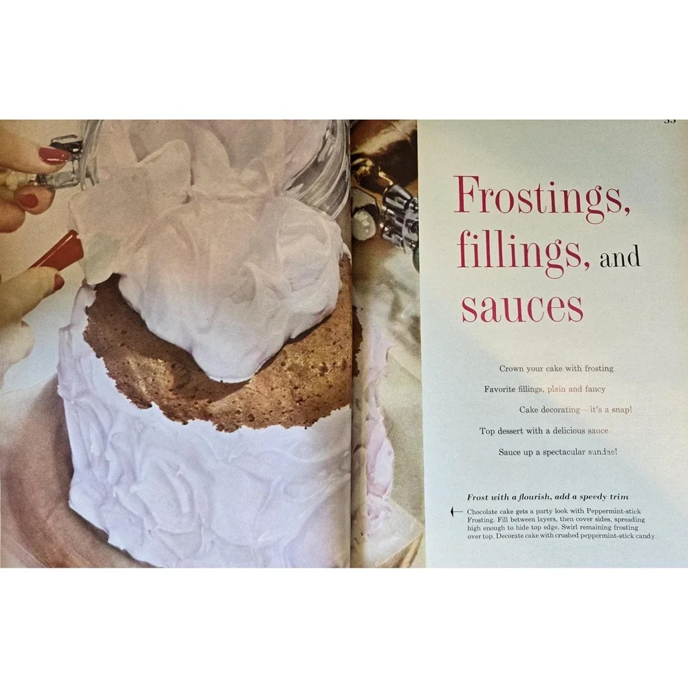 Vintage‎ BHG Dessert Cookbook, 1960 Hardcover,